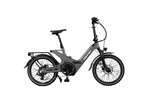 BERLIN BIKE E-Bike Klapprad 2GO - 20 Zoll E-Klapprad mit Vollfederung - E-Bike Kategorie: Klapprad mit Bafang Hinterradnabenmotor, 50 km Reichweite und 7 Gang Shimano, ideal für den Alltag und transportabel.