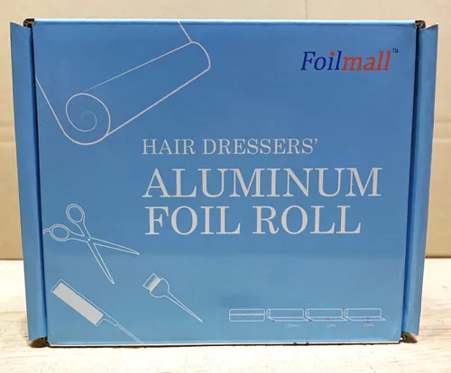 Strähnenfolie Aluminium Foil Roll Alufolie Friseur 50m/22my/12cm Foilmall
