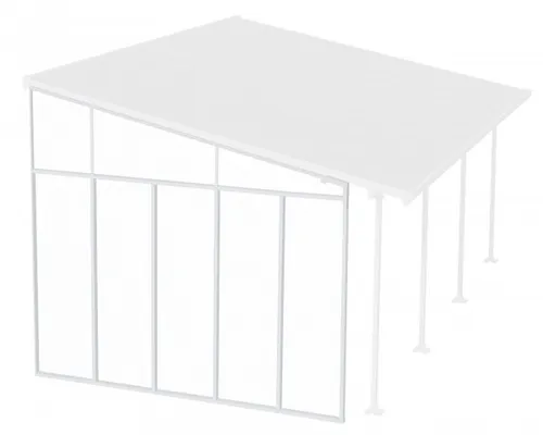 Palram-Canopia Seitenwand Feria 4 - Terrassenüberdachung - Markisen & Terrassenüberdachungen, korrosionsbeständig und langlebig, verstellbare Höhe für optimale Anpassung