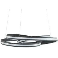 Trio LED-Pendelleuchte gedreht schwarz - Moderne LED-Deckenleuchte in elegantem Schwarz, Höhe 150 cm und Ø 60 cm, ideal für stimmungsvolle Beleuchtung in jedem Raum. Hochwertige Materialien garantieren Langlebigkeit.