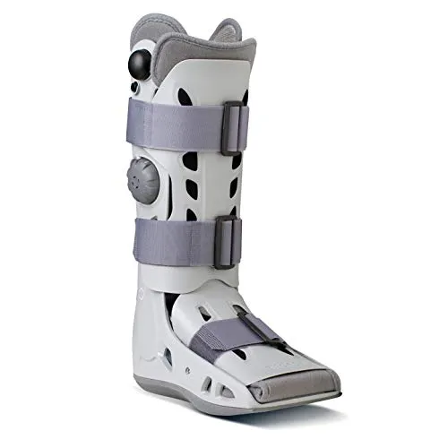 AIRCAST AirSelect Walker Elite (L) - Medizinische Verbrauchsmaterialien für Knöchel, ideal zur Stabilisierung nach Verletzungen mit ergonomischer Sohle für verbessertes Gehen und optionalem Fersenkeil-Set.