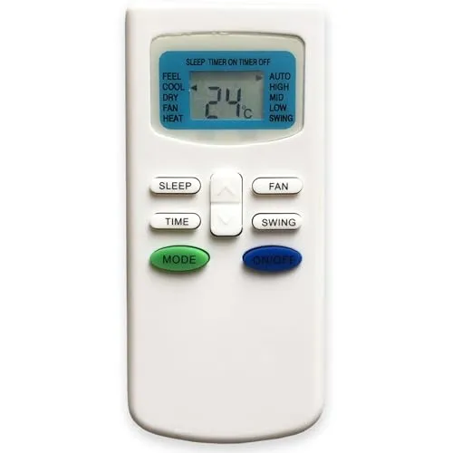 Wellclima Fernbedienung GYKQ-03 für Klimaanlagen, Ersetzt das Gleiche Modell für De Longhi, für Tudor, für Zephir, für Airton, für Kendo, für Mizushi, für Tectro, für Tudor, für Sekom und andere
