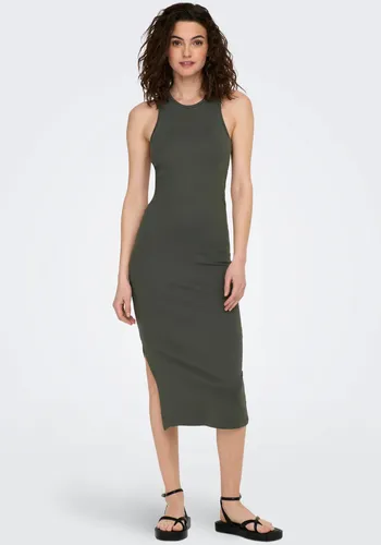 ONLY Maxikleid ONLBelfast - Langes Kleid in Grün, Regular Fit - Kleider aus 97% Baumwolle und 3% Elasthan für optimalen Tragekomfort, perfekt für lässige Anlässe oder den Alltag.