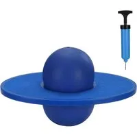 Relaxdays Pogo Ball Kunststoff Blau Rutschfest Bis 100 kg 25 cm x 39 cm x 28 cm