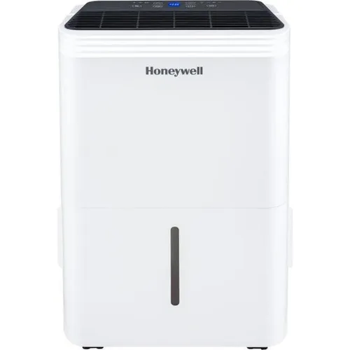 Honeywell TP-FIT-D-WK Entfeuchter - Effizienter Entfeuchter mit 12 l/24h Entfeuchtungskapazität, ideal für Räume mit 30-90% Luftfeuchtigkeit. Kompakt und leise mit 42,5 dB, perfekt für Ihr Zuhause oder Büro.