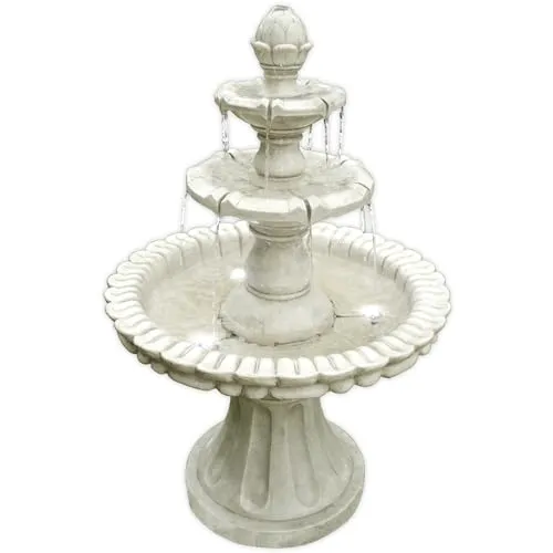 Köhko® Wasserspiel Markkleeberg – Klassischer Etagenbrunnen für Ihren Garten - Wasserspiele – Stilvoller Etagenbrunnen mit Vogelbad, der Ihrem Garten eine entspannende Atmosphäre verleiht und Vögel anlockt.