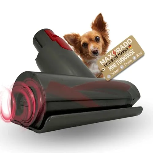 Maxorado Mini Turbodüse für Dyson V7 V8 V10 V11 V15 - Düsen für Staubsauger, leistungsstarke Mini Turbodüse mit starker Saugwirkung für die gründliche Reinigung von Matratzen, Sofas und Autositzen.