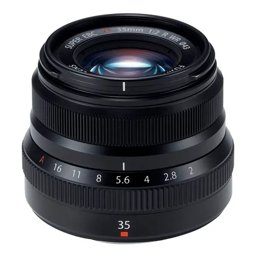 Fujifilm XF 35mm f/2.0 R WR Schwarz - Objektiv für Systemkameras mit X-Anschluss, wasser- und staubdicht, ideal für Porträts und Naturaufnahmen dank f/2.0 Blende und geräuschlosem Autofokus.