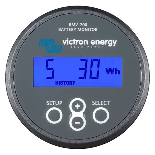 Victron Battery Monitor BMV-700 - Präzise Batterieüberwachung für Caravan - Caravan-Zubehör mit präziser Überwachung des Ladezustands, warnt vor vollständigen Entladungen und misst kontinuierlich den Stromfluss.