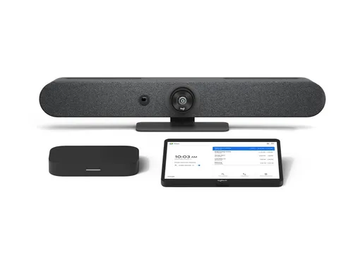Logitech Room Solutions für Google Meet Small - Videokonferenz-Kit - Vollständiges Kit für kleine Besprechungsräume mit Logitech Rally Bar Mini und Tap. Ideal für reibungslose Meetings und einfache Bedienung.