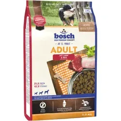 Bosch Adult Lamm Reis 3kg - Ausgewogene Vollnahrung für aktive Hunde mit 3% Rabatt für Stammkunden!
