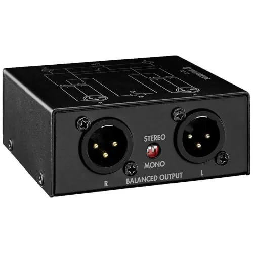 MONACOR TCB-22 2-Kanal-Audio-Symmetrierer - Effektgeräte & Signalprozessoren - Wandelt asymmetrische in symmetrische Audiosignale um, reduziert Störeinflüsse und vermeidet Brummschleifen für optimale Klangqualität.