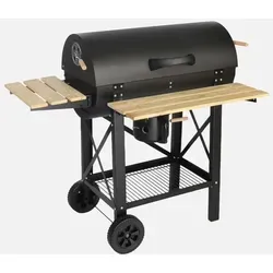 Amerikanischer Holzkohlegrill - Serge - Robuster Smoker mit Belüftern und abnehmbarem Aschesammler für perfektes Grillvergnügen im Freien. Ideal für BBQ-Liebhaber und große Grillpartys.