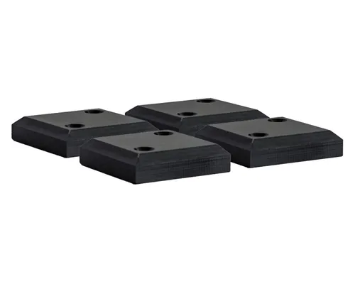deVries Strandkorb PE-Gleiter 4er Set - Strandkorb Zubehör: 4-tlg. Set aus robustem Kunststoff für optimalen Halt und langfristigen Holzschutz, ideal für jeden Strandkorb.