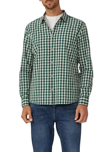 S.OLIVER Langarmhemd Herren 3XL - Grün Kariert - Herren-Freizeithemden in karierter Optik von s.Oliver. Atmungsaktives Material aus 100% Baumwolle sorgt für hohen Tragekomfort. Perfekt für Büro und Freizeit.
