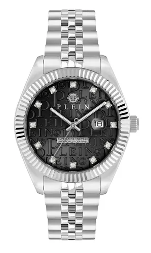 PHILIPP PLEIN Quarzuhr Date Superlative - Elegante Armbanduhr mit Quarzwerk, wasserdicht bis 5 bar und stilvollem Edelstahl-Gehäuse. Perfekt für modebewusste Träger.