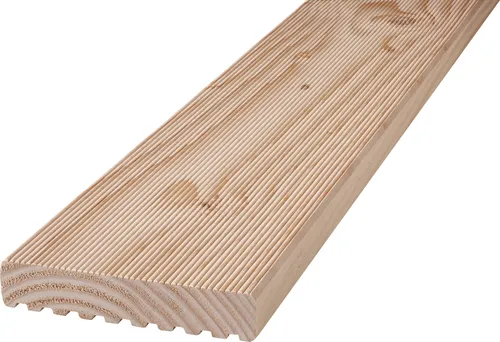 Terrassendiele Douglasie 200 x 14,5 x 2,8 cm - Grob/Fein unbehandelt - Holzterrassendielen aus Douglasie, ideal für langlebige Terrassen mit natürlicher Optik und hoher Widerstandsfähigkeit.