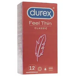 durex Kondome Feel Thin Classic Kondome 12 Stück