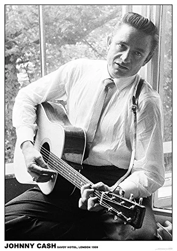 Johnny Cash Poster Savoy Hotel London 1959