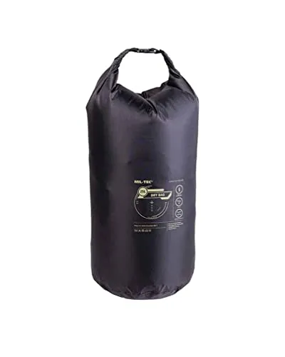 Mil-Tec Unisex – Erwachsene Beutel-13878202 Trockener Beutel, Schwarz, 25L EU