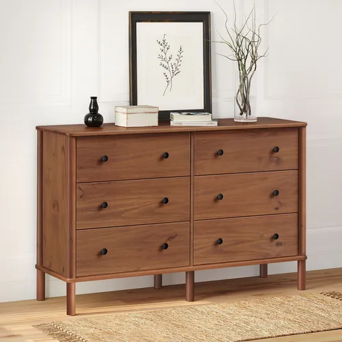 IDIMEX Kommode APOANA – Sideboard mit 6 Schubladen aus massivem Kiefernholz - Stylisches Sideboard mit 6 Schubladen aus massivem Kiefernholz, ideal für die Aufbewahrung. Mit einer Breite von 132 cm bietet es viel Platz und besticht durch sein modernes Design.