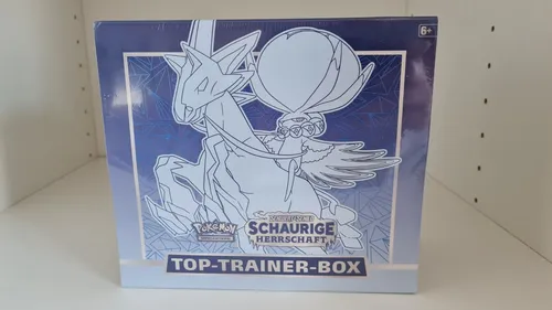 Pokemon Schaurige Herrschaft Top Trainer Box - NEU & OVP DEUTSCH - TCG OVP Displays, enthält exklusive Karten und Zubehör für das ultimative Pokémon TCG Erlebnis!