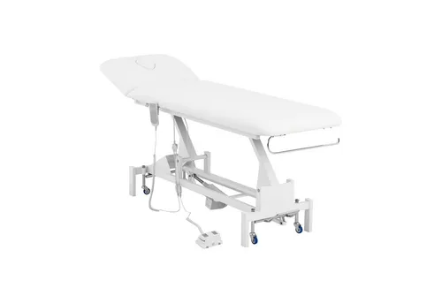 Physa Elektrische Massageliege - Therapieliege mit Fußpedal - Massageliegen aus Stahl, bis zu 200 kg belastbar, mobil mit Rädern, ideal für Therapeuten und Wellnessanbieter.
