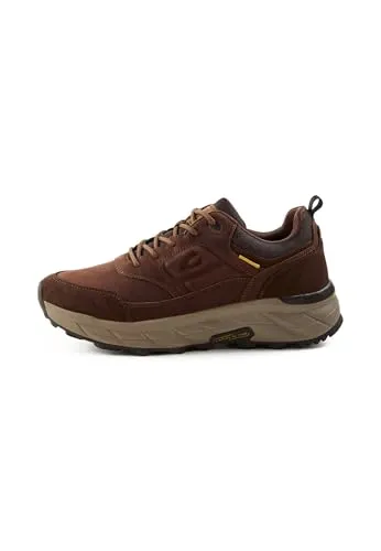 camel active Herren Sneaker aus Leder Braun, Größe 41 - Robuster Sneaker aus Leder und Textil mit flexibler Laufsohle und Dämpfung. Ideal für Alltag und Freizeit. Atmungsaktives Futter sorgt für hohen Tragekomfort.