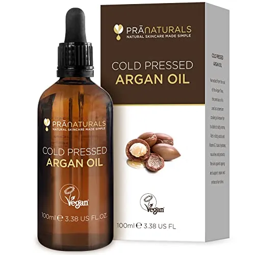 PraNaturals 100% reines Marokkanisches Arganöl – Pflege für Haut & Haar - Körperöle – Reich an Vitamin E, vegan und ohne künstliche Zusatzstoffe, ideal für geschmeidige Haut und glänzendes Haar.