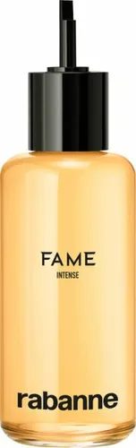Rabanne Fame Intense Eau de Parfum Refill 200 ml - Eau de Parfum mit sonnigem Jasmin, verführerischem Weihrauch und cremigem Sandelholz. Ein luxuriöser, holzig-floraler Duft, der die Facetten der Weiblichkeit feiert und für strahlende Momente sorgt.