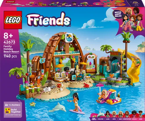 Familienurlaub im Strandresort - Lego - Lego Spielset für kreatives Bauen, ideal für unvergessliche Urlaubsmomente mit Freunden und Familie.