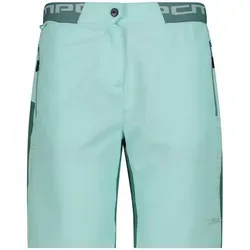 CMP Damen Radhose kurz (Größe XS, türkis) - Kurze Radhose für Damen, elastisches Material und komfortables Sitzpolster – perfekt für längere Radtouren und höchste Bewegungsfreiheit.