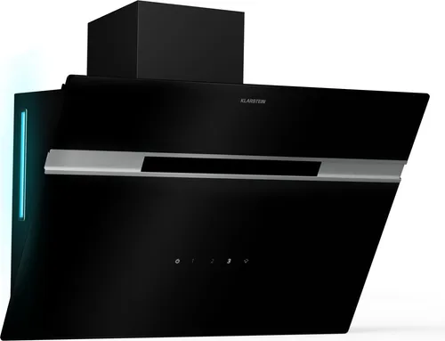 Klarstein Deckenhaube CGCH7-Alina-60BK - Dunstabzugshaube mit 600m³/h Luftstrom, kopffreiem Design und Touch Control für eine moderne Küche.