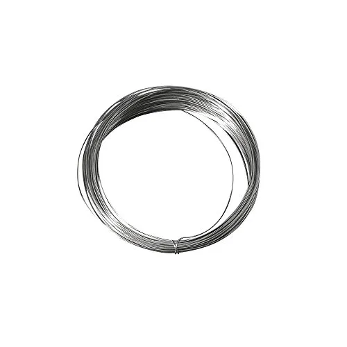 Rayher 2402100 Silberdraht mit Kupferkern, 0,80 mm ø, SB-Btl. 6 m
