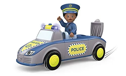 Toddys by siku 0148 Tom Trusty Polizeiauto - 3-teiliges Polizeiauto mit Licht und Sound, fördert die Feinmotorik und sorgt für Spielspaß ab 12 Monaten. Hochwertiger Schwungradmotor und bewegliche Spielfigur inklusive.