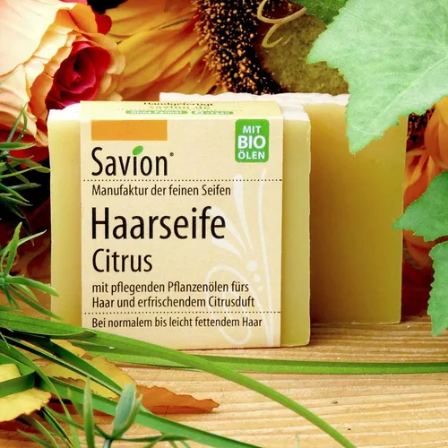 Savion Haarseife Citrus bei normalen bis leicht fettendem Haar 85 g