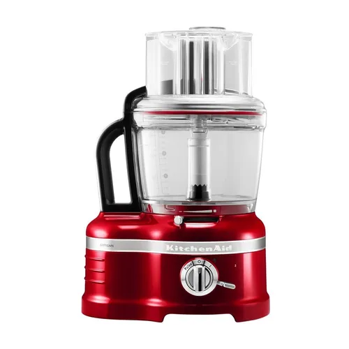 KitchenAid Artisan FoodProcessor 4,0L 5KFP1644ECA - Liebesapfelrot, vielseitiger Küchenhelfer für anspruchsvolle Gerichte mit praktischer Würfelfunktion