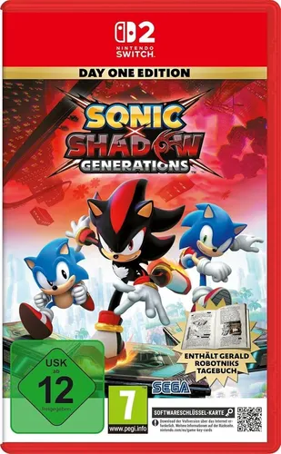Sonic X Shadow Generations Day One Edition - Actionreiche Spielesammlung für Fans, inklusive exklusiven Inhalten und frühen Zugang zu spannenden Levels.