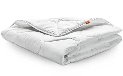 sleepling Bettdecke 155x200 cm, Sommerdecke, Sommerbettdecke leicht 155 x 200, Made in EU, Oeko-Tex 100, Waschbar 60 Grad, 100% feine Mikrofaser, Basic 100