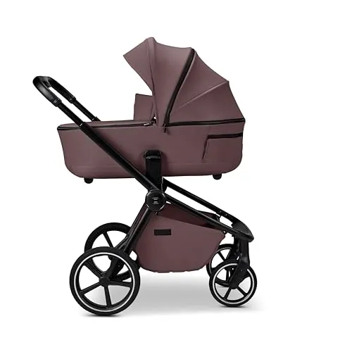 Moon Kombi-Kinderwagen Resea 2.0 - Vielseitiger Kombikinderwagen für Kinder von Geburt bis 4 Jahre, mit innovativer adapterloser Höhenverstellung und XXL-Sonnendach für optimalen Schutz und Komfort.