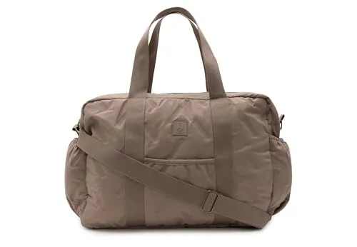 Jollein Wickeltasche Embossed Lily – Milky Coffee – Stilvolle, Wasserabweisende Wickeltasche - Elegante Wickeltasche in Milky Coffee mit geprägtem Muster. Praktische Innenaufteilung für Windeln und Snacks. Verstellbarer Schultergurt für vielseitigen Tragekomfort – ideal für den Alltag.