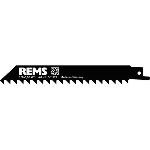 REMS Sägeblatt 150-6,35 mm für Holz, Säbelsägeblätter, 5er Pack