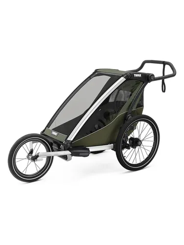 Thule Chariot Lite 2 Single Fahrradanhänger – Olivgrün - Leichter und robuster Fahrradanhänger aus Kunststoff für Freizeitaktivitäten, ideal für Ausflüge mit der Familie und einfache Handhabung.