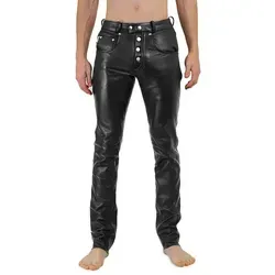 Bockle® Big Cheeker Butten Free Button Lederhose Herren - Herren-Jeanshosen aus hochwertigem Leder, die durch ihren komfortablen Schnitt und das stilvolle Design überzeugen.