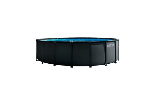 INTEX Ultra XTR FramePool-Set 488x122 cm - Dunkelgrau/Blau - Genießen Sie den Sommer mit dem INTEX Ultra XTR FramePool-Set! Robuster Stahlrahmen, einfach aufzubauen und mit einer Sandfilterpumpe ausgestattet, sorgt für kristallklares Wasser und unvergessliche Poolmomente.