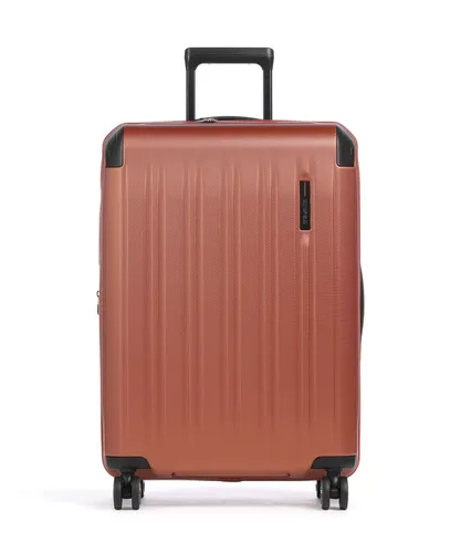 Travelite DYNAMIIC Trolley M erweiterbar Kupfer - Trolley M für spontane Abenteuer, erweiterbar für zusätzlichen Stauraum. Robustes Design mit kratzfester Oberfläche und TSA Schloss für sichere Reisen.
