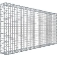 Gabiona Gabionenkorb 100 cm x 200 cm x 20 cm - Robuster Drahtgitterkorb - Einfassungen, Stufen & Mauersysteme - Hergestellt aus 4 mm starkem, verzinktem Drahtgitter für hohen Korrosionsschutz und einfache Montage mit Spiralverbindern.