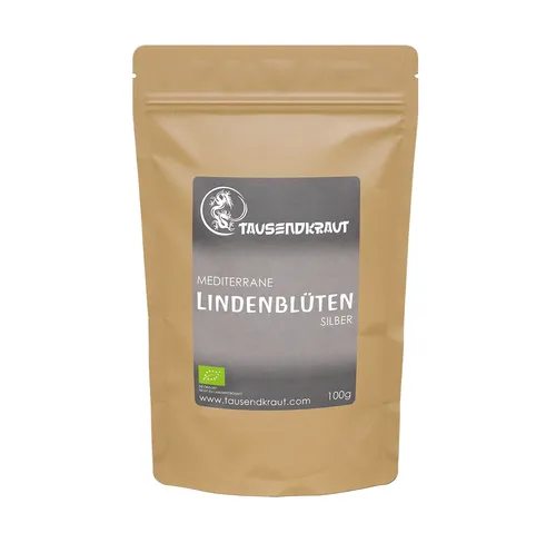 Mediterraner Silber Lindenblütentee Tee BIO 100g Lindenblüten Linden Tee