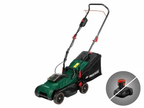 PARKSIDE Akku Rasenmäher PRMA 20-Li – Leicht und handlich - Batterien für Rasenmäher – Ideal für kleine Rasenflächen, einfach zu bedienen und ohne Akku und Ladegerät erhältlich. Empfohlene Batterie 4 Ah separat erhältlich.