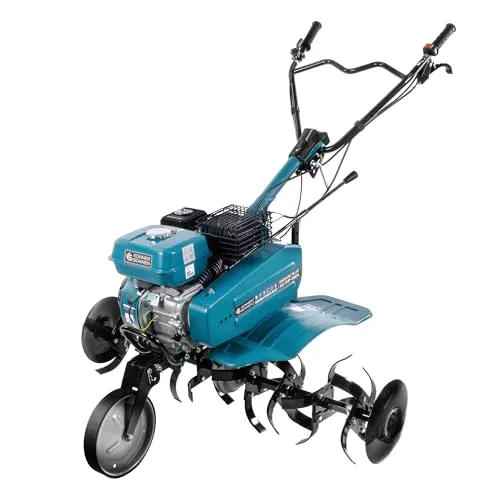 Könner & Söhnen KS 7HP-950A Benzin-Bodenhacke - Motorhacken für effektives Gartenarbeiten, mit leistungsstarkem 212 cm³ Viertaktmotor und ergonomischer Steuerkonsole für hohen Komfort und einfache Handhabung.
